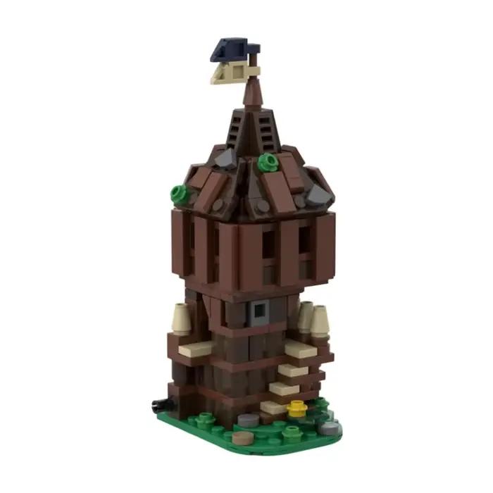 Blocs de construction MOC Château Médiéval : Pièces d'extension complémentaires pour Diorama de Bureau DIY