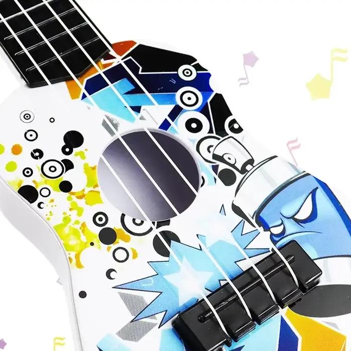 Mini ukulélé guitare jouet habiller améliorant l'instrument de musique éducatif précoce classique pour garçons filles enfants bébé cadeaux de noël