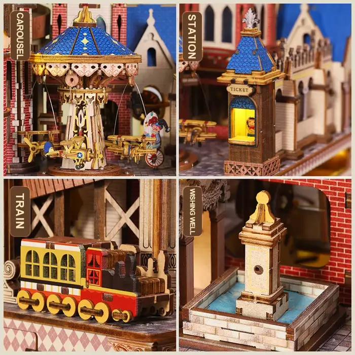 Nouvelles figurines rétro en bois du château d'Annecy