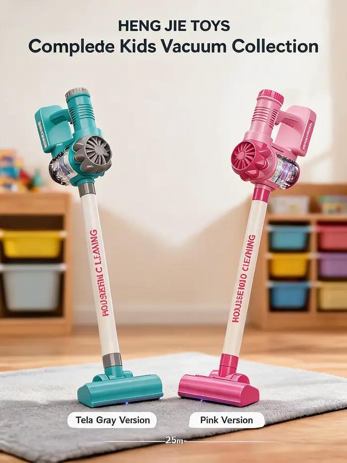 Ensemble de jouets aspirateur électrique de simulation
