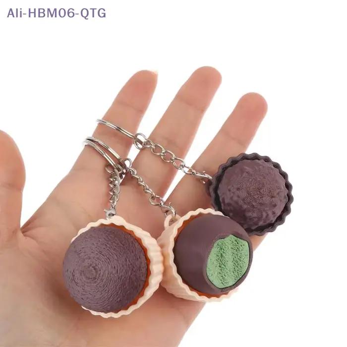 Nouveau ! Populaire ! Porte-clés clavier en chocolat simulé, jouet sensoriel anti-stress à presser, clicker de clavier 3D en chocolat