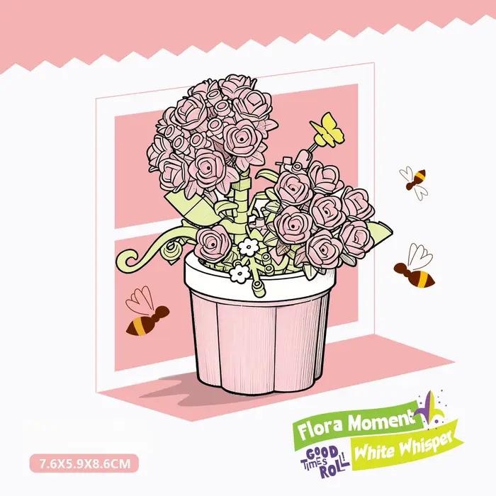 Ensemble de jouets de construction en forme de fleurs