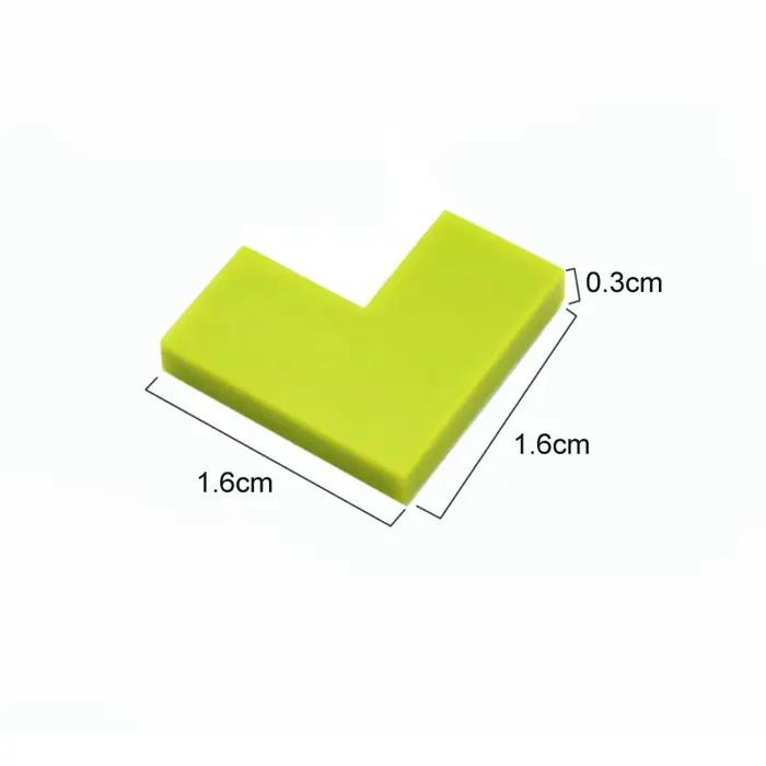 50 pièces de blocs de construction DIY fins et lisses 1+2 points