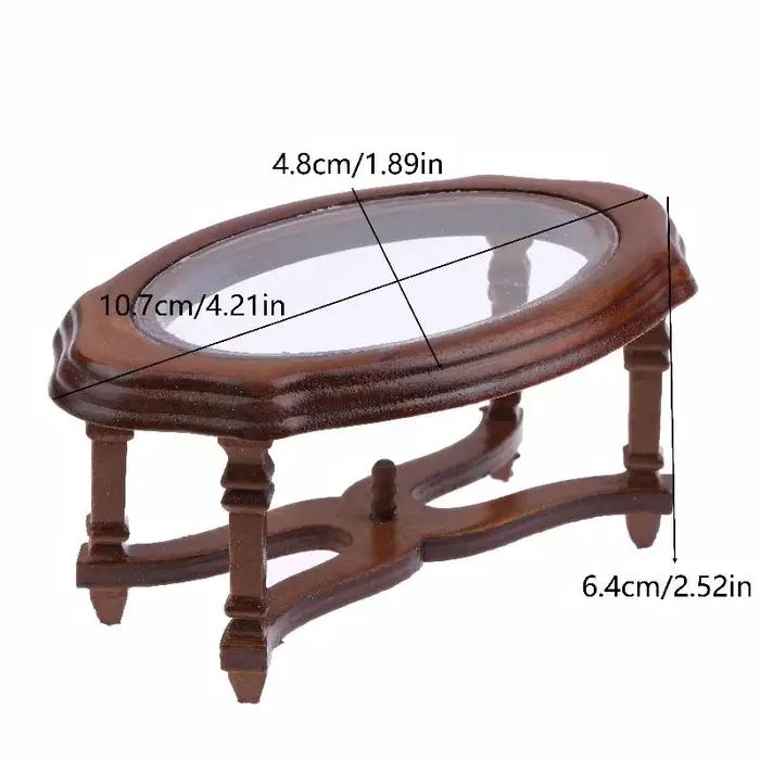 Table basse de Simulation, modèle de maison de poupée, meubles de salon, décoration, Micro scène, accessoires de Construction, 1/12