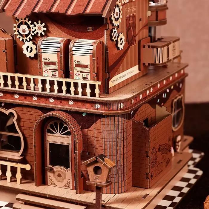 Kit de maison miniature DIY Atelier de Chocolaterie