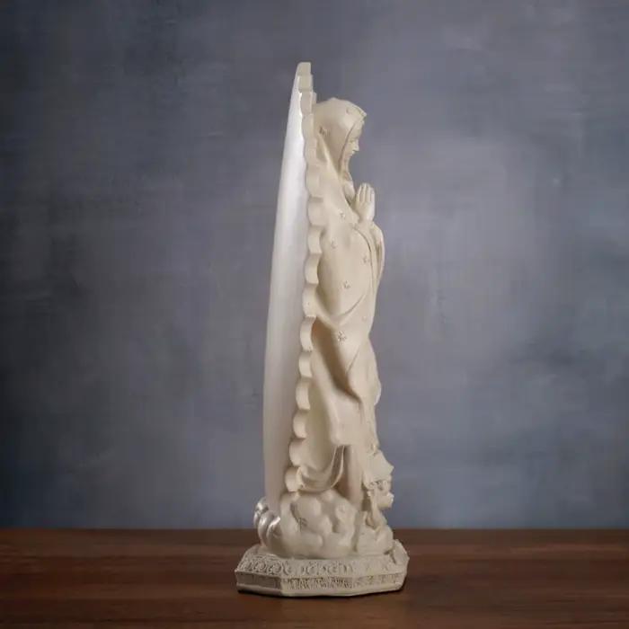 Statue religieuse Notre-Dame de Guadalupe, Figurine de la vierge marie, Sculpture en résine, Art religieux pour décoration de maison, cadeau mère marie