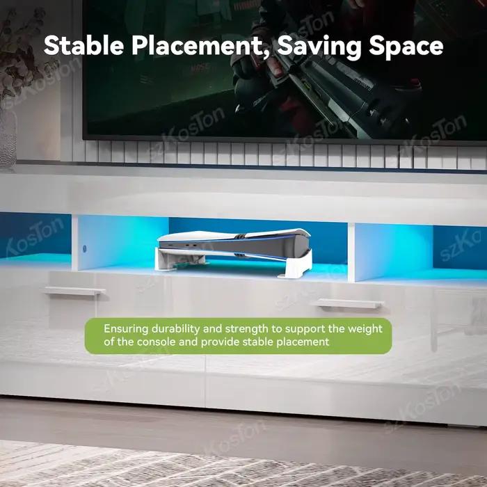 Support horizontal pour console de jeux PS5 Pro et PS5 Slim, base stabilisée antidérapante, Compatible avec les accessoires PlayStation 5 Pro