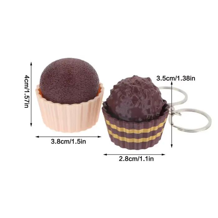 Nouveau ! Populaire ! Porte-clés clavier en chocolat simulé, jouet sensoriel anti-stress à presser, clicker de clavier 3D en chocolat