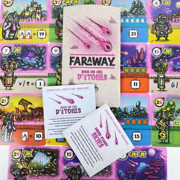 Jeu de société Faraway : Ensemble complet avec 2 extensions | Jeu