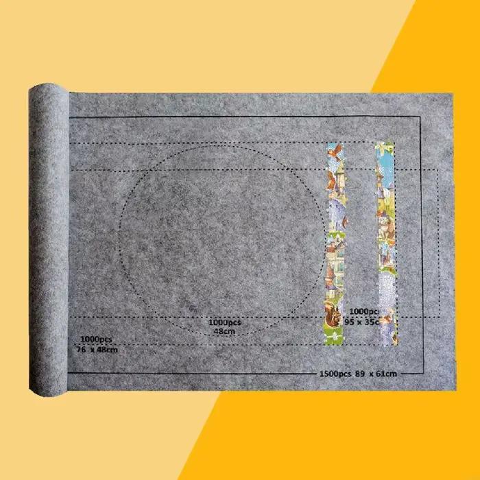 Q0KB Puzzw Puzzle Puzz en feutre Roll pour une couverture jeu pour jusqu'à 1500 pièces Puzzles Trave
