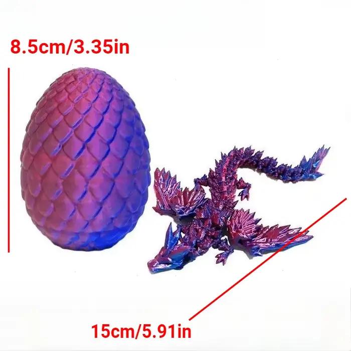 15cm 3D imprimé avec ailes mobiles Dragon Joint mobile Fidget jouet rotatif articulé bureau ornement