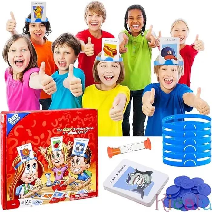Jeu de société de devinettes d'image pour enfants