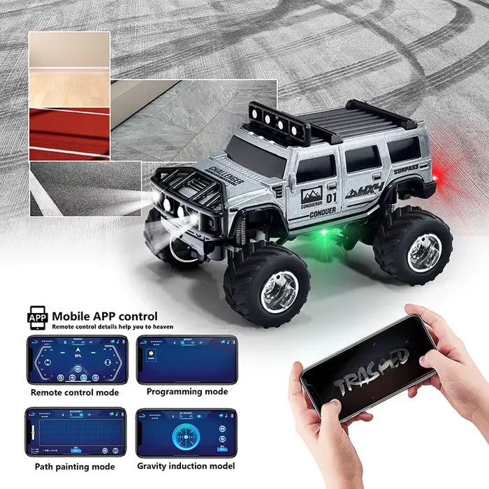 Enfant RC 1:64 double Mode 2.4G Mini voiture télécommande Tuck alliage jouet