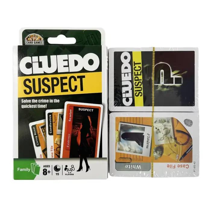 Le plus récent jeu de cartes Cluedo jeu mystère classique divertissement multijoueur interactif Kaarten