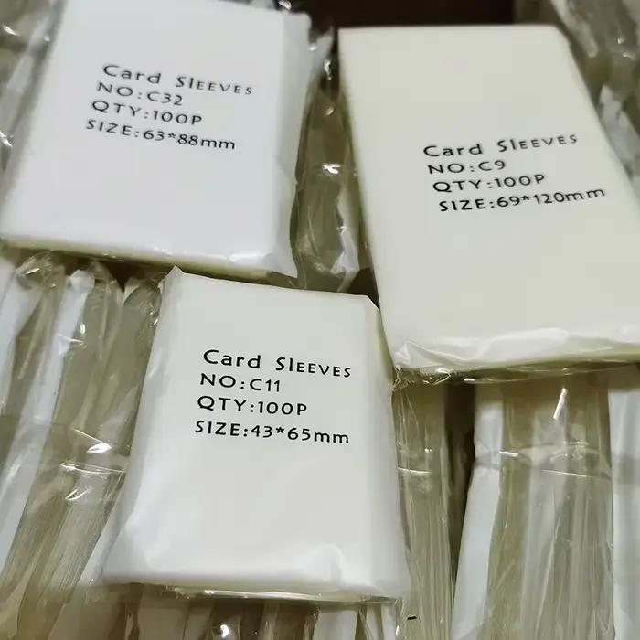 100 pièces/ensemble diverses tailles manchons de cartes transparents jeu de cartes magiques Tarot cartes de Poker protecteur jeu de société manchons de cartes