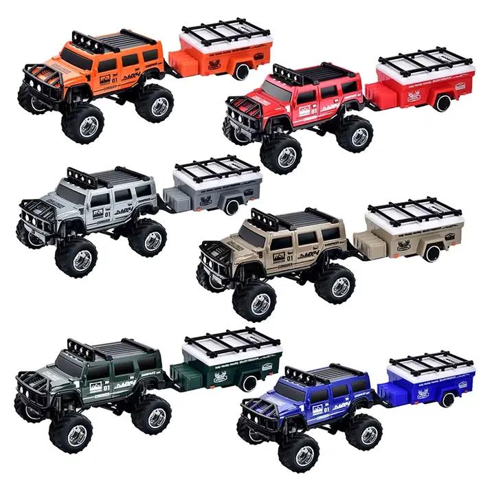 Enfant RC 1:64 double Mode 2.4G Mini voiture télécommande Tuck alliage jouet