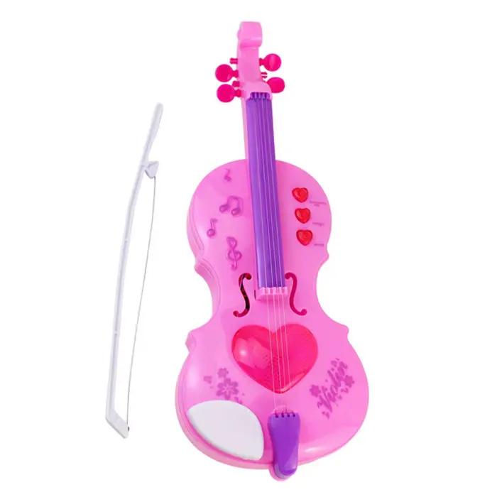 Violon électrique à 4 cordes, jouet musical éducatif précoce pour enfants, jouet d'apprentissage d'instruments de musique simulés, cadeaux