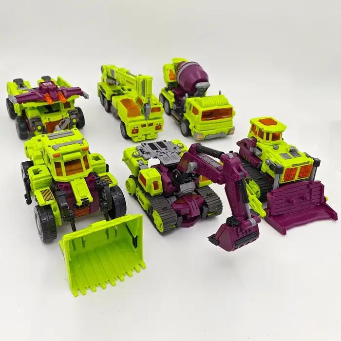 NBK 3349 Transformation jouet dévastateur 6in1 combinateur Robot figurines de film d'action modèle Bulldozer 42 cm surdimensionné déformation voiture