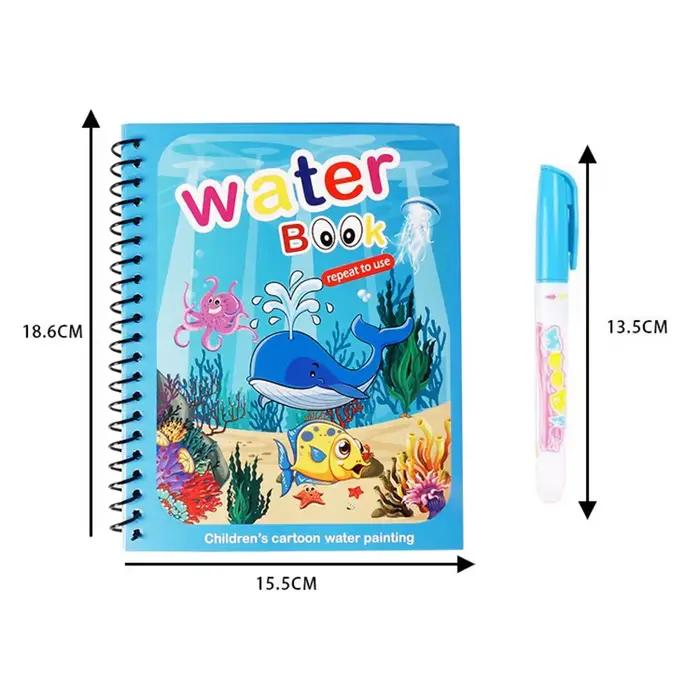 Livres de dessin à l'eau magique pour enfants