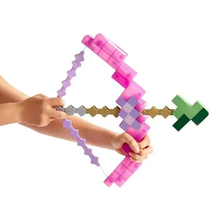 Arc flèche jouet jeu pompier enfants Cosplay fête Pixel tir à l'arc drôle arme en plastique