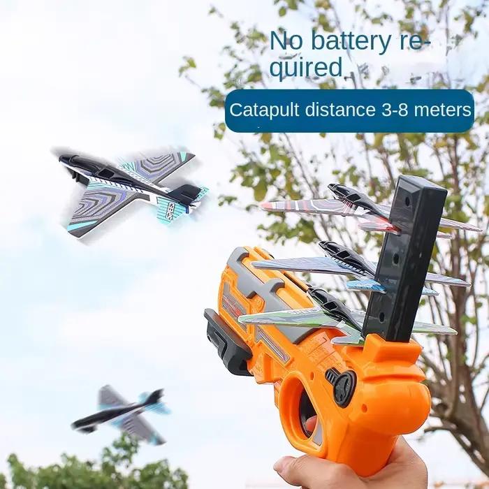 Jouets pour enfants lanceur d'avion avion en mousse amusant