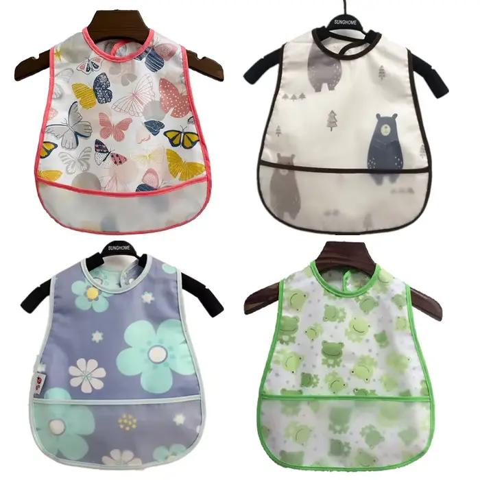 Bavoirs d'Alimentation OligWaterproof à Motif de Dessin Animé pour Bébé