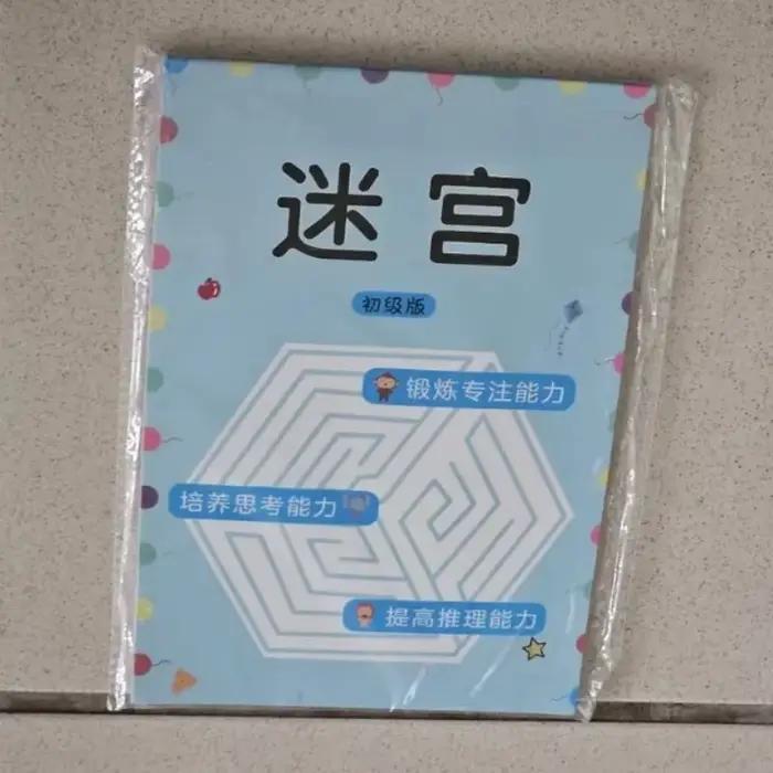 1 livre de mise au point sur les livres de formation du labyrinthe, développement de la pensée des étudiants, jeux d'attention, suivi des livres de copie d'intelligence de puzzle