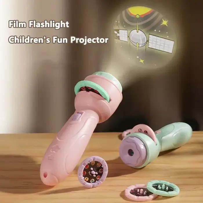 Lampe de poche de Projection, Puzzle d'éducation précoce, jouet de développement, 80 motifs, projecteur de dessin animé, torche, jouet pour bébé, éclairage pour enfants