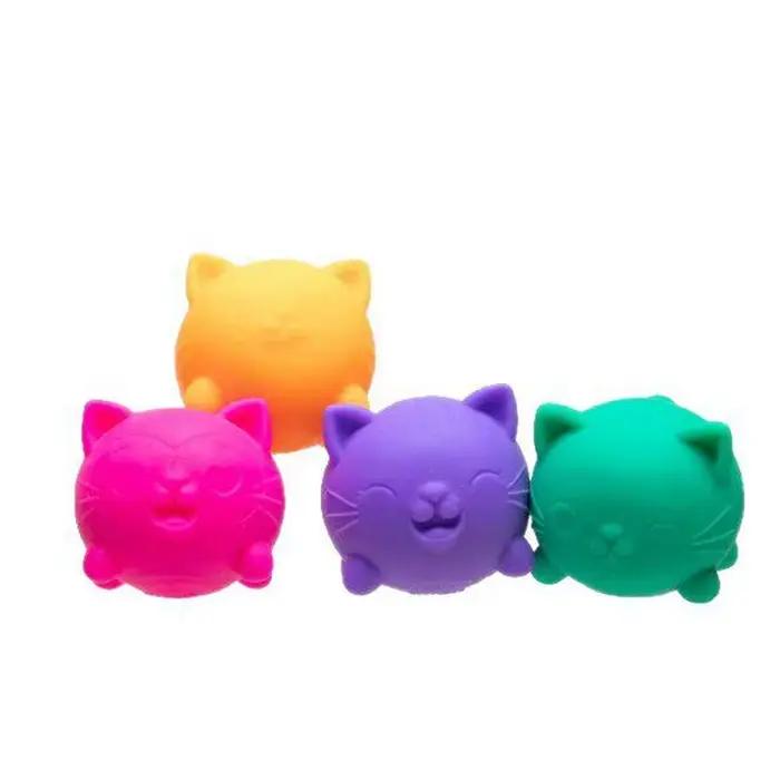 Ensemble de jouets sensoriels Teenie Needoh Cool Cats colorés et moelleux pour soulager l'anxiété et le stress