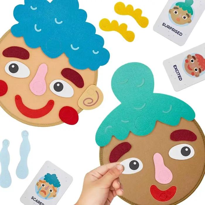 Planche d'apprentissage social et émotionnel pour enfants