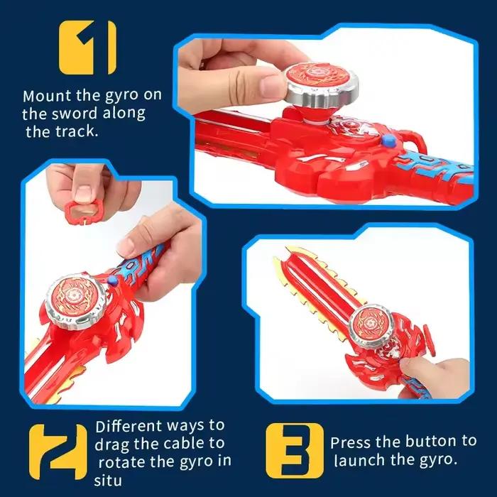 Ensemble de jouets gyroscopiques de combat pour enfants