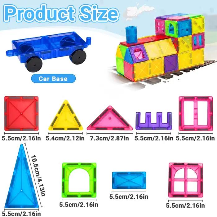 Blocs de Construction magnétiques, ensemble de Construction, jouet éducatif sensoriel Montessori pour enfants de 3 ans et plus, cadeaux pour garçons et filles