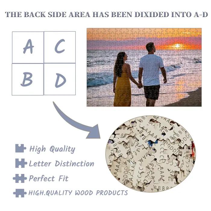 Puzzle personnalisé en bois pour adultes et enfants