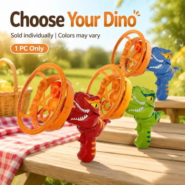 Pistolet à bulles dinosaure pour enfants