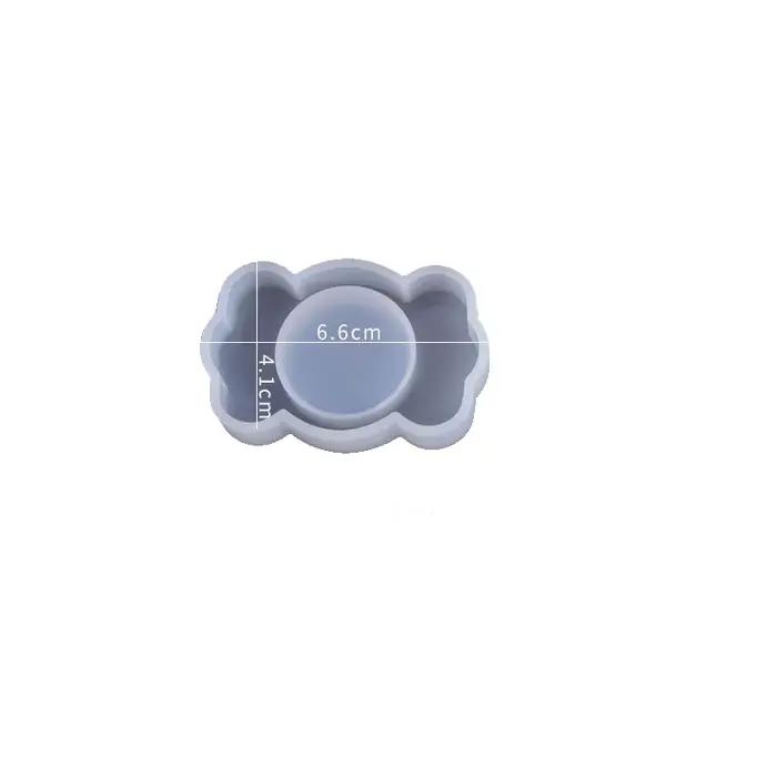 Moule en silicone pour porte-clés sable mouvant en forme de carte de jeu de console - Outil de fabrication artisanale pour la maison et le jardin