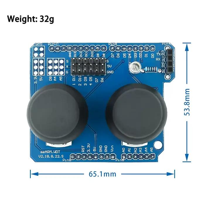 Blocs de construction électroniques, module de bouton de joystick de jeu PS2 bidirectionnel, JoyStick compatible avec UNO R3