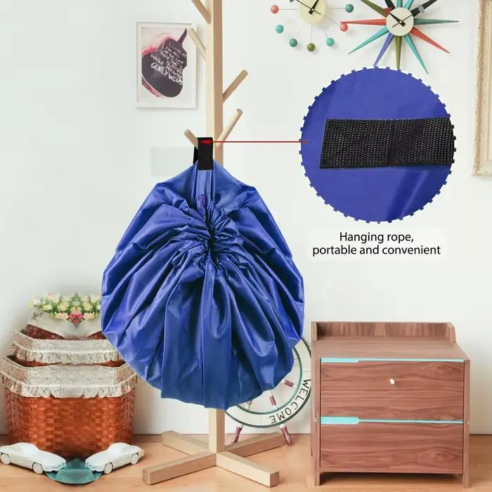 Sac de rangement de jouets Portable 1 pièce avec tapis de jeu