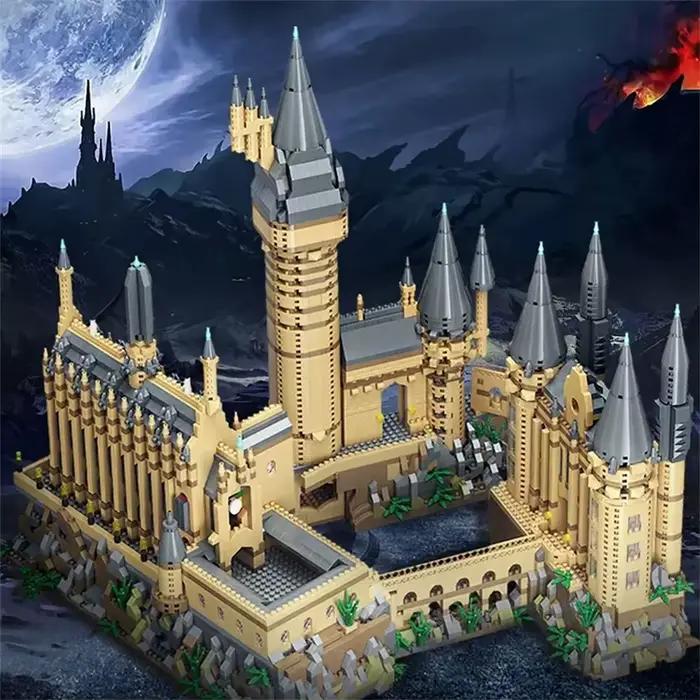 Blocs de construction de château magique créatif avec lumière