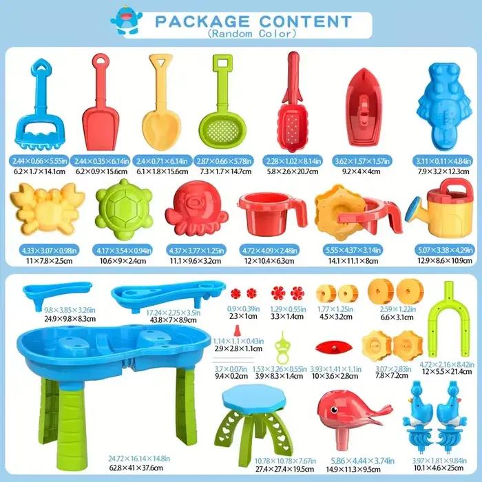 Table de jeu aquatique multifonctionnelle pour enfants : cascade