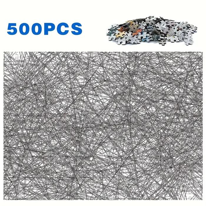 Puzzle pour adultes, grand livre de défi avec pièces de verrouillage noires et blanches