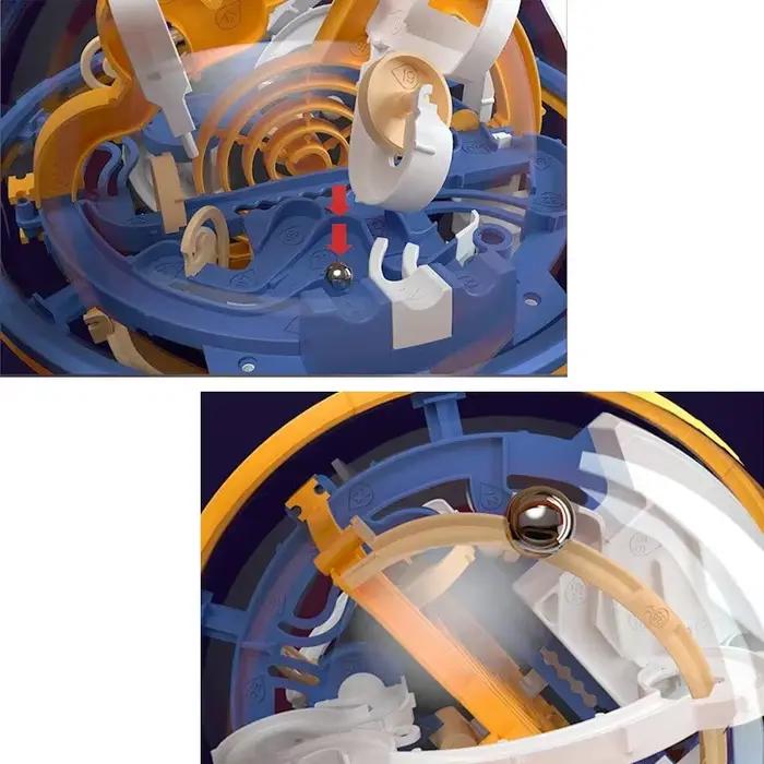 Puzzle 3D balle labyrinthe macroupta forme géométrique en plastique ABS pour enfants et adultes jeux d'obstacles montessori équilibrage coordination motrice occasions spéciales