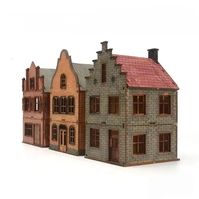 Modèle de maison en bois à assembler 1/72