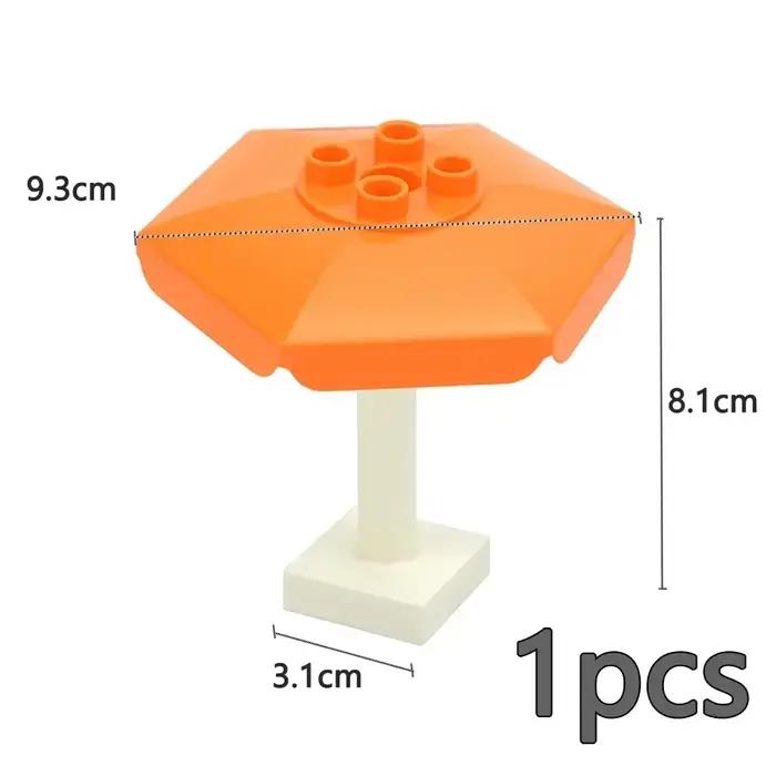 Gros blocs de construction balançoire coulissante balançoire parc aire de jeux série grand pilier briques enfants enfant jouet éducatif Compatible Duploe