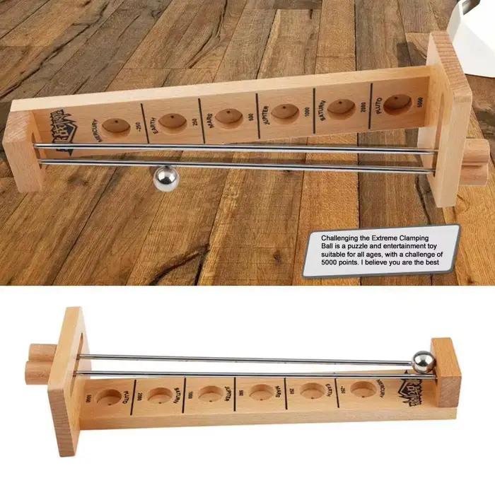 Jeu de tirer la lune en bois gris clair pour enfants et adultes occasionnelles compétitions familiales extérieures et intérieures
