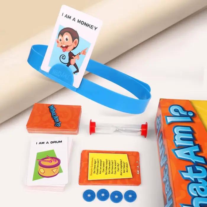 Devinez-vous qui je suis jeu jour bandeau amusant devinant famille fête conseil cartes de questions rapides enfants interaction éducative raisonnement jouet