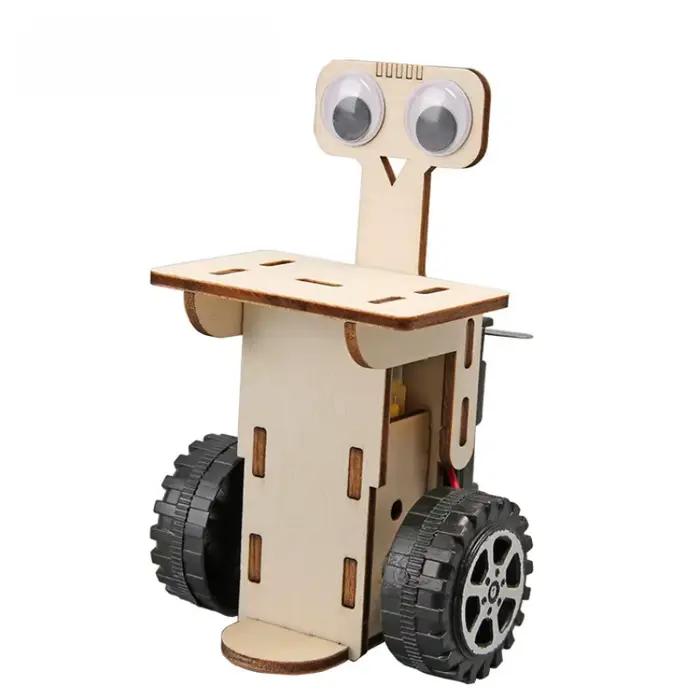 Modèle de robot en bois à construire soi-même pour enfants - Kit éducatif scientifique STEM - Outil expérimental pour