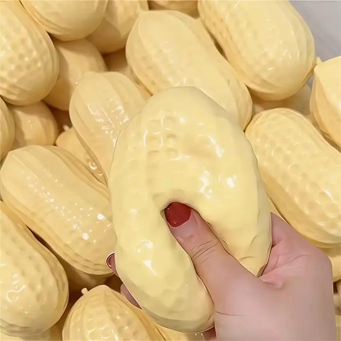 Jouets Squishy en forme d'arachide, outil anti-stress, texture douce, mode Fidget, cadeau anti-stress pour enfants et adultes, cadeaux d'anniversaire