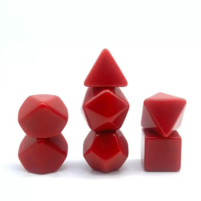7 pièces/ensemble de dés vierges pour accessoires de jeu de société DIY