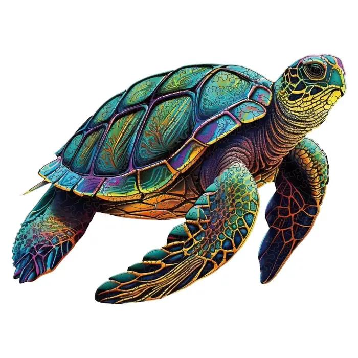 Puzzle en bois de tortue de mer