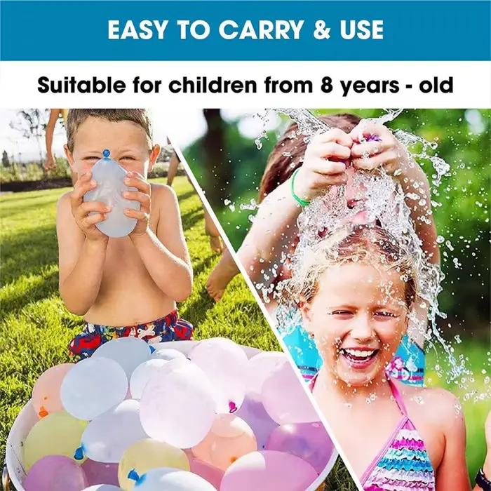 111 bombes à eau d'été : Ballons à eau à remplissage rapide pour fête au bord de la piscine